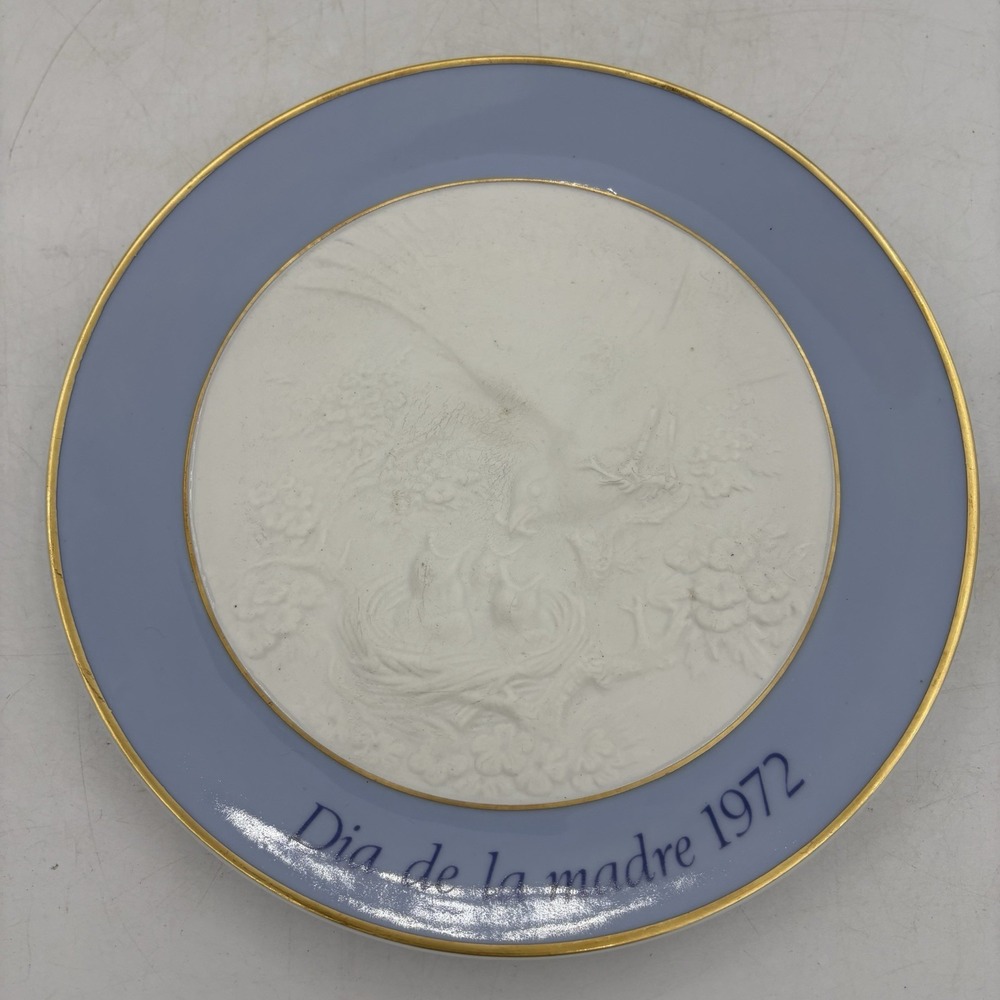 Lladro Collector Plate Dia Deβ La Madre Mother's Day 1972 Handmade Spain Vintage